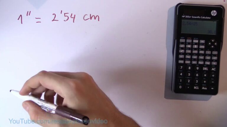 Conversión de pulgadas a centímetros: ¿Cuántos cm son 20 in?